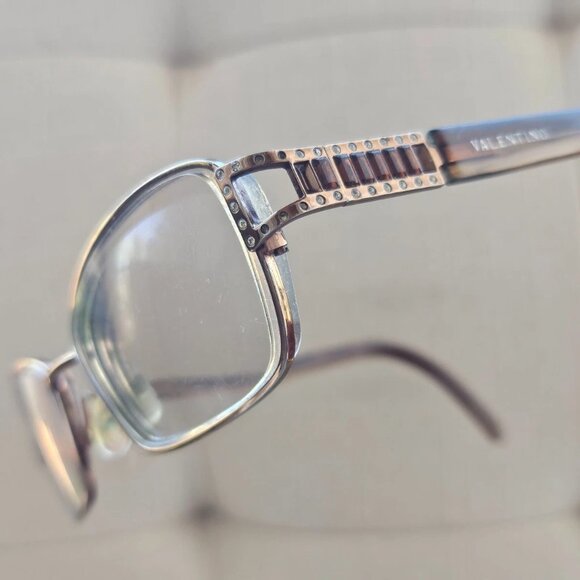 Valentino Women Glasses Frame Brown Tone Eyeglasses 52[]16 135 Eyewear